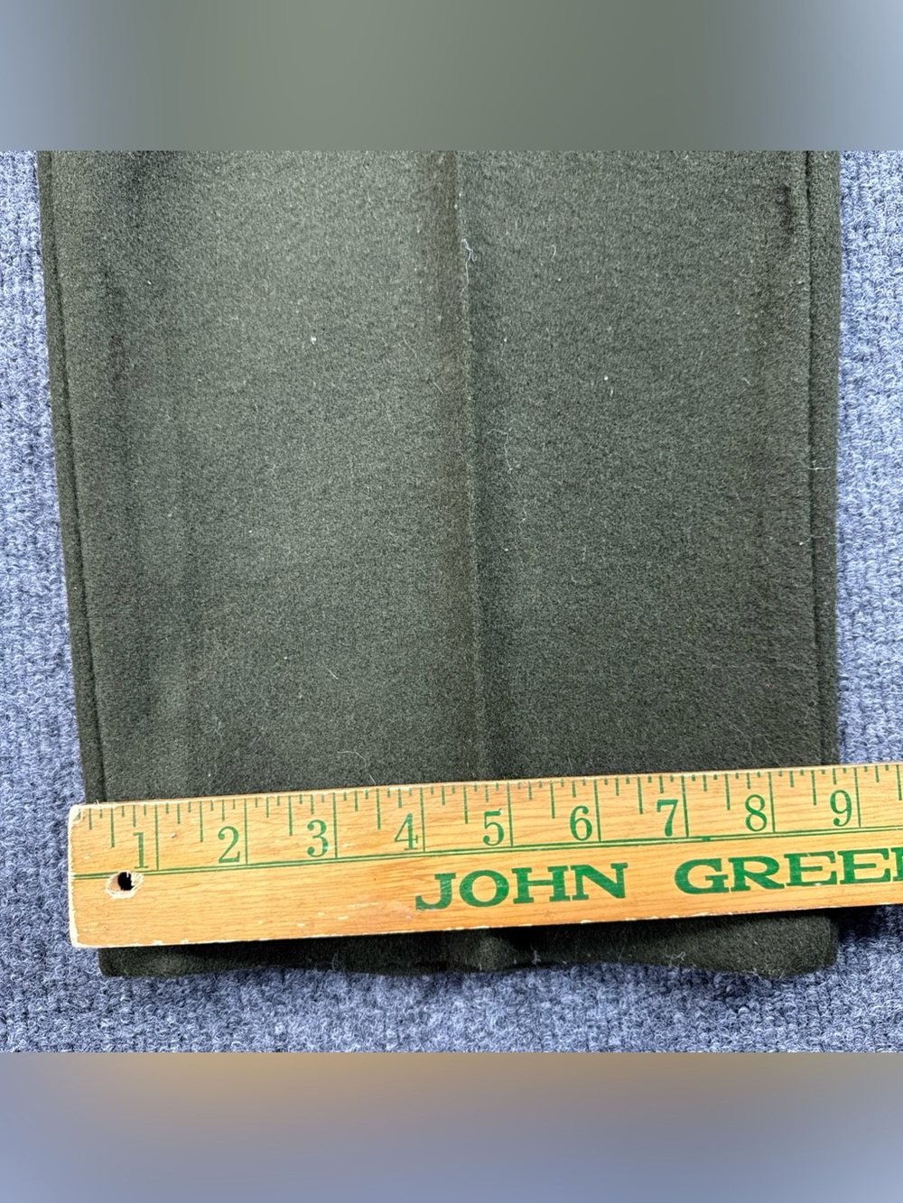 Vintage 90s Woolrich Wool Green Cargo Pants Size 40 Pockets Hunting - Picture 8 of 11